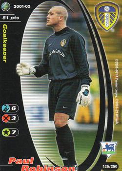 2001 Wizards Football Champions Premier League #125 Paul Robinson Front
