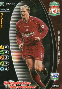 2001 Wizards Football Champions Premier League 2001-2002 #151 Stephane Henchoz Front