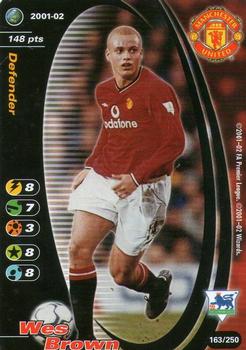 2001 Wizards Football Champions Premier League #163 Wes Brown Front