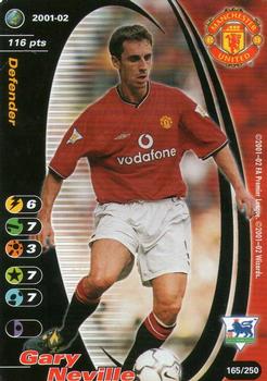 2001 Wizards Football Champions Premier League #165 Gary Neville Front