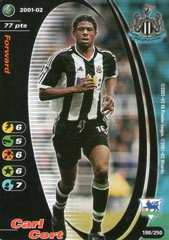 2001 Wizards Football Champions Premier League 2001-2002 #198 Carl Cort Front