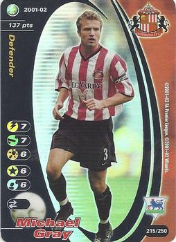 2001 Wizards Football Champions Premier League #215 Michael Gray Front