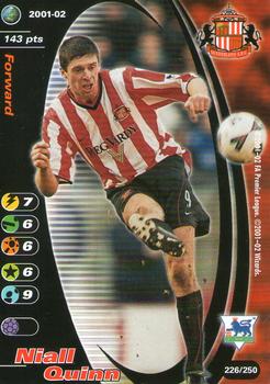 2001 Wizards Football Champions Premier League 2001-2002 #226 Niall Quinn Front