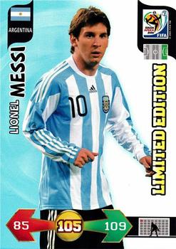 2010 Panini Adrenalyn XL World Cup (UK Edition) - Limited Edition #NNO Lionel Messi Front