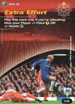 2001 Wizards Football Champions Premier League 2001-2002 - Action Cards #5 Extra Effort Front