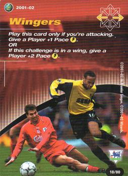2001 Wizards Football Champions Premier League - Action Cards #18 Wingers Front