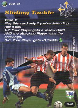 2001 Wizards Football Champions Premier League 2001-2002 - Action Cards #24 Sliding Tackle Front
