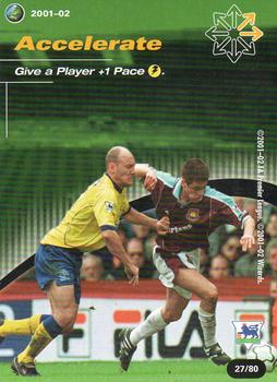 2001 Wizards Football Champions Premier League 2001-2002 - Action Cards #27 Accelerated Front