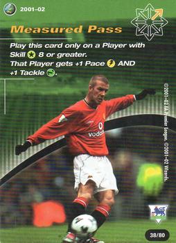 2001 Wizards Football Champions Premier League 2001-2002 - Action Cards #38 Measured Pass Front