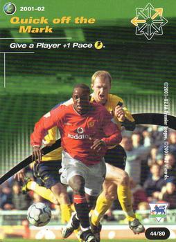2001 Wizards Football Champions Premier League 2001-2002 - Action Cards #44 Quick Off The Mark Front