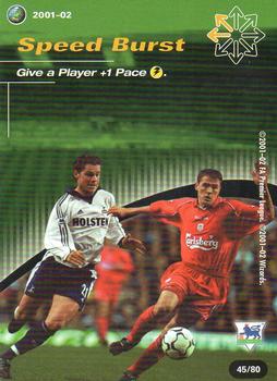 2001 Wizards Football Champions Premier League 2001-2002 - Action Cards #45 Speed Burst Front