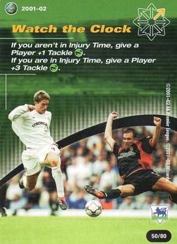 2001 Wizards Football Champions Premier League 2001-2002 - Action Cards #50 Watch The Clock Front