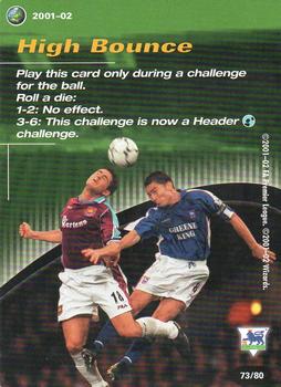 2001 Wizards Football Champions Premier League 2001-2002 - Action Cards #73 High Bounce Front