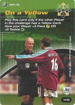 2001 Wizards Football Champions Premier League 2001-2002 - Action Cards #74 On A Yellow Front