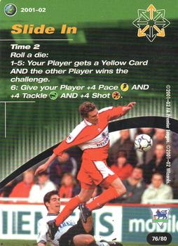 2001 Wizards Football Champions Premier League 2001-2002 - Action Cards #76 Slide In Front