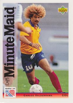 1994 Upper Deck Minute Maid World Cup #2 Carlos Valderrama Front
