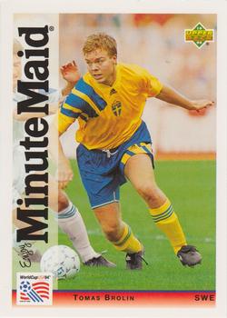 1994 Upper Deck Minute Maid World Cup #6 Tomas Brolin Front