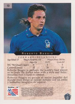 1994 Upper Deck Minute Maid World Cup #13 Roberto Baggio Back