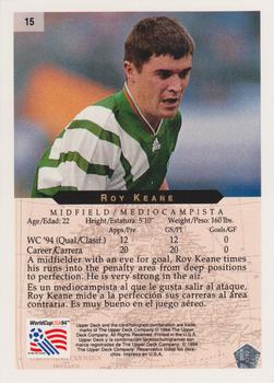 1994 Upper Deck Minute Maid World Cup #15 Roy Keane Back
