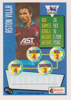 1996-97 Merlin's Premier League #5 Gareth Southgate Back