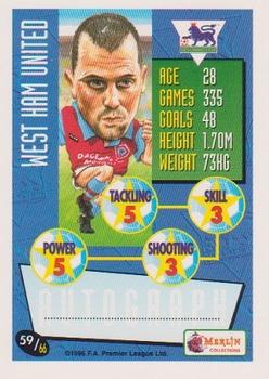 1996-97 Merlin's Premier League #59 Julian Dicks Back