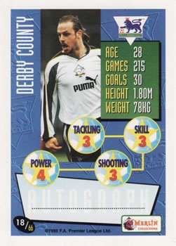 1996-97 Merlin's Premier League #18 Robin Van Der Laan Back