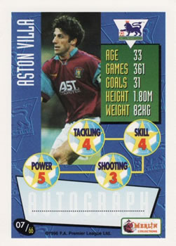 1996-97 Merlin's Premier League #7 Andy Townsend Back