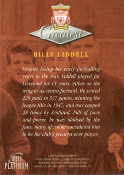 1999 Futera Platinum Liverpool Greatest #NNO Billy Liddell Back