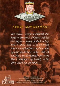 1999 Futera Platinum Liverpool Greatest #NNO Steve McManaman Back
