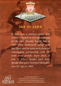 1999 Futera Platinum Liverpool Greatest #NNO Ian St. John Back