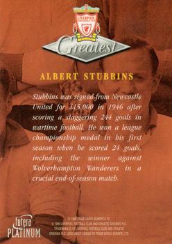 1999 Futera Platinum Liverpool Greatest #NNO Albert Stubbins Back