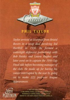 1999 Futera Platinum Liverpool Greatest #NNO Phil Taylor Back
