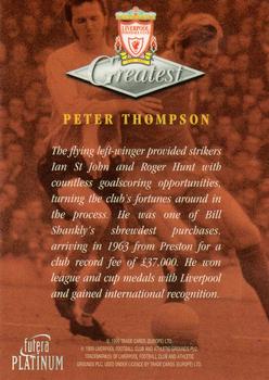 1999 Futera Platinum Liverpool Greatest #NNO Peter Thompson Back
