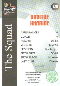 2000 Futera Fans Selection Celtic - Foil #128 Dmitri Kharine Back