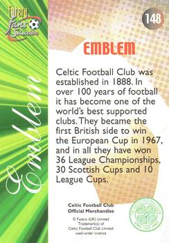 2000 Futera Fans Selection Celtic - Foil #148 Celtic Emblem Back