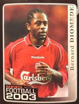 2003 Panini Football Sticker Collection #158 Bernard Diomede Front