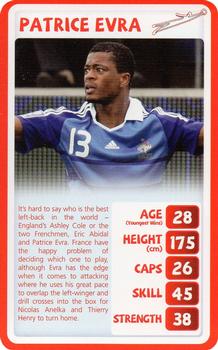 2010 Top Trumps Tournament Keepers & Defenders #NNO Patrice Evra Front