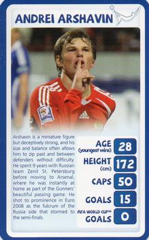 2010 Top Trumps Tournament Goalscorers #NNO Andrey Arshavin Front