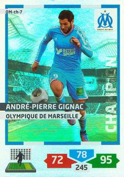 2013-14 Panini Adrenalyn XL Ligue 1 - Champion #OM-ch-7 Andre-Pierre Gignac Front