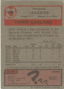 1975-76 Topps #165 Chris Garland Back