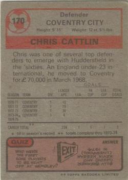 1975-76 Topps #170 Chris Cattlin Back