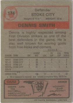 1975-76 Topps #174 Denis Smith Back