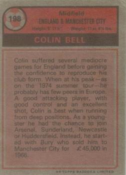 1975-76 Topps #198 Colin Bell Back