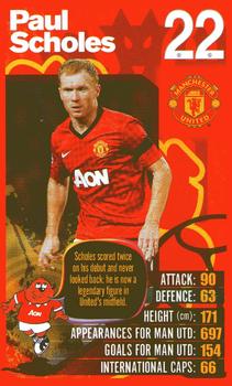 2012-13 Top Trumps Manchester United #NNO Paul Scholes Front