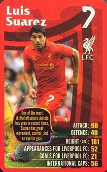 2012-13 Top Trumps Liverpool F.C #NNO Luis Suarez Front