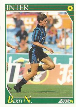 1992 Score Italian League #124 Nicola Berti Front