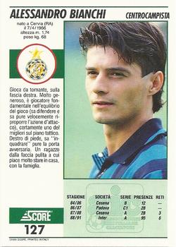 1992 Score Italian League #127 Alessandro Bianchi Back
