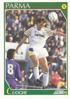 1992 Score Italian League #205 Stefano Cuoghi Front