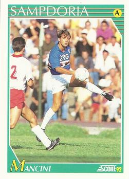 1992 Score Italian League #235 Roberto Mancini Front