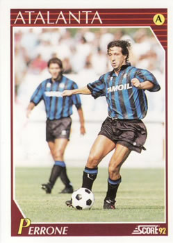 1992 Score Italian League #23 Carlo Perrone Front